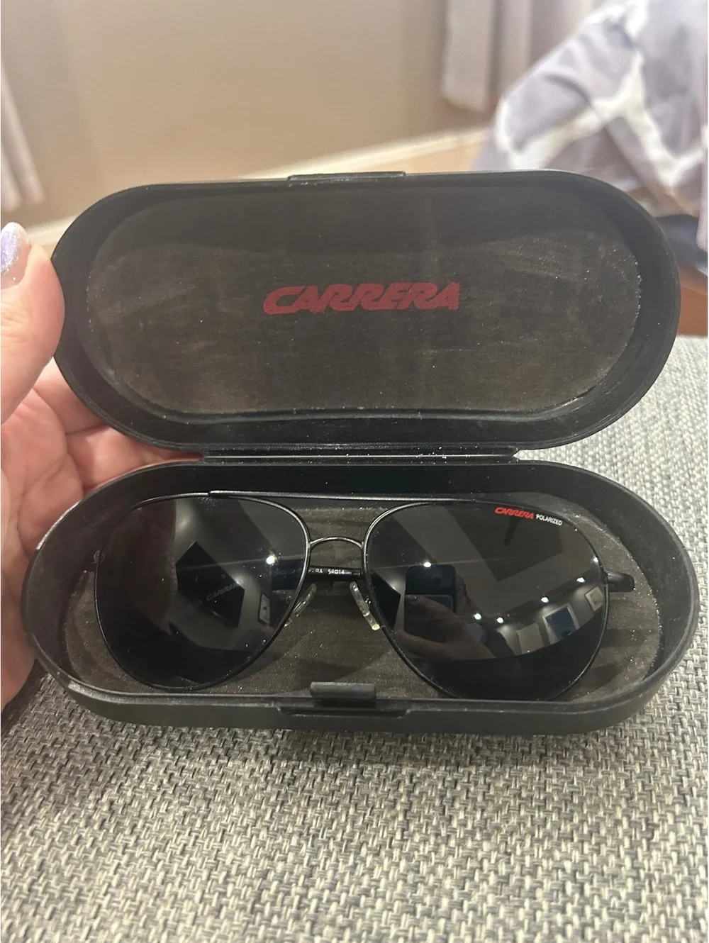 Carrera Eyewear Aviator Polarized Sunglasses with Case